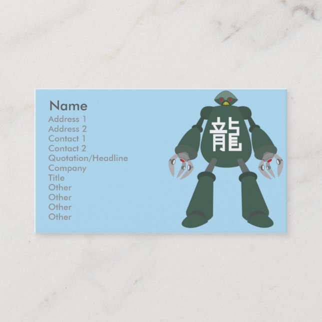 Robot - Business Business Card (Front)