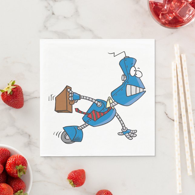 Robot Business Executive Napkins (Creator Uploaded)