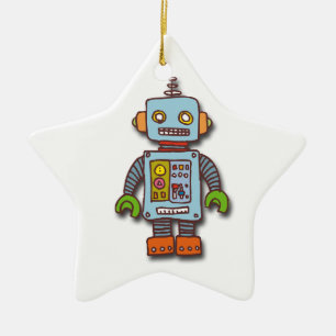 Robot Ceramic Ornament