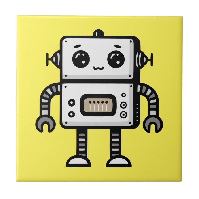 Robot Ceramic Tile (Front)