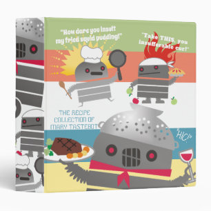 Robot chef party cooking baking recipe binder