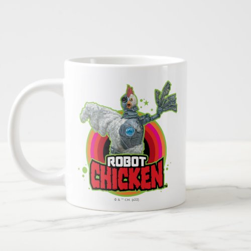 Robot Chicken Character Logo Giant Coffee Mug