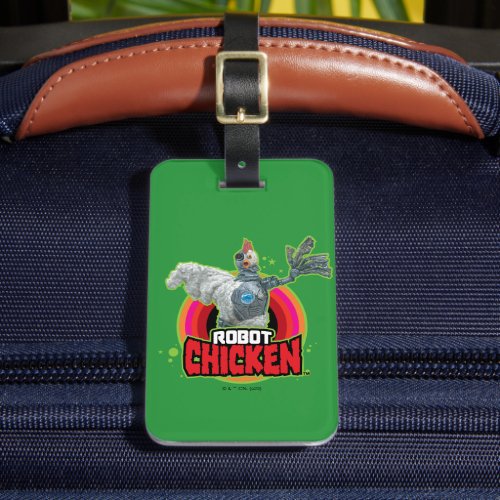 Robot Chicken Character Logo Luggage Tag