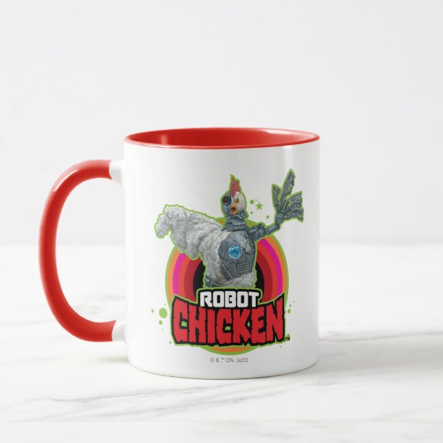 Robot Chicken Character Logo Mug (Left)