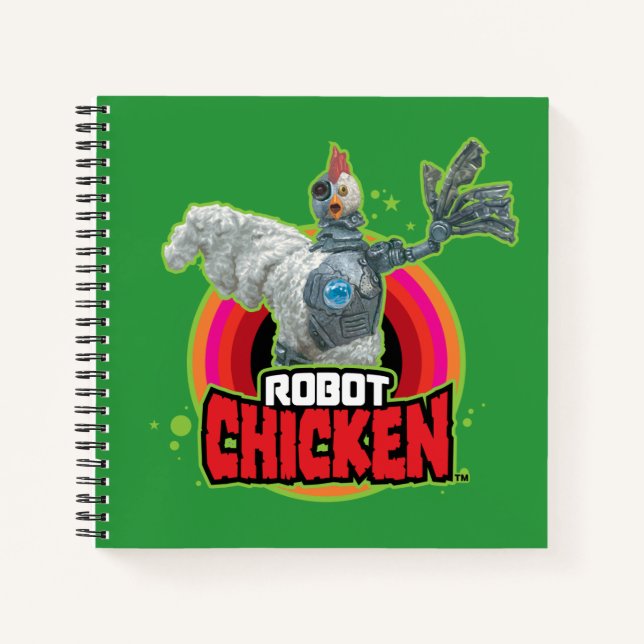 Robot Chicken Character Logo Notebook (Front)