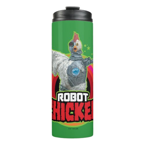 Robot Chicken Character Logo Thermal Tumbler