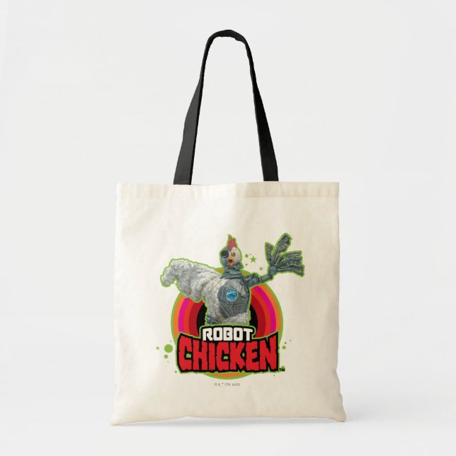 Robot Chicken Character Logo Tote Bag (Front)