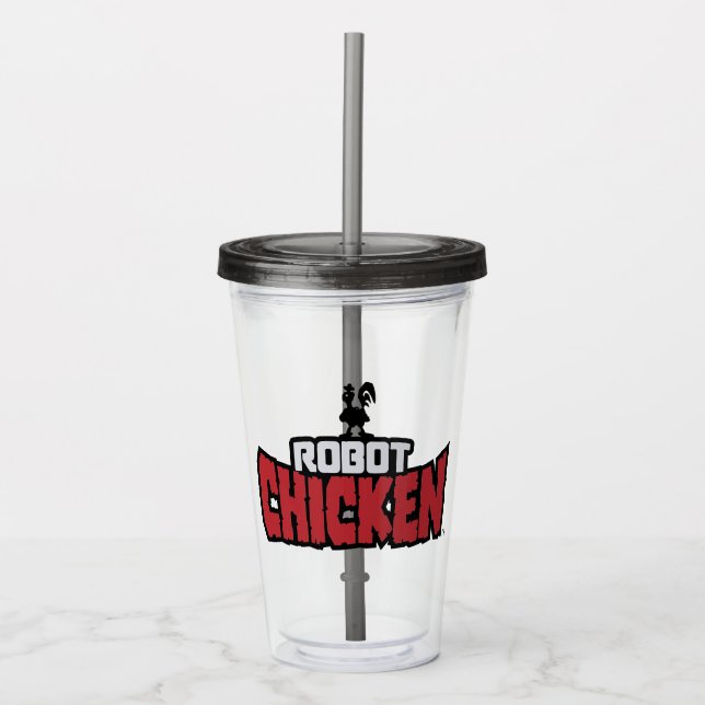 Robot Chicken Logo Acrylic Tumbler (Front)