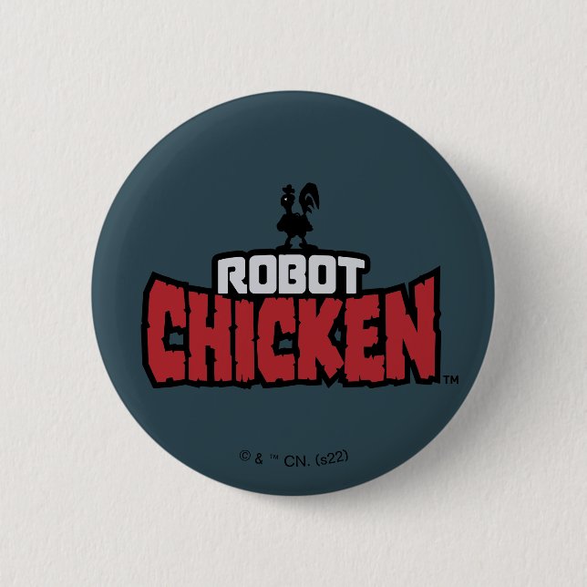 Robot Chicken Logo Button (Front)