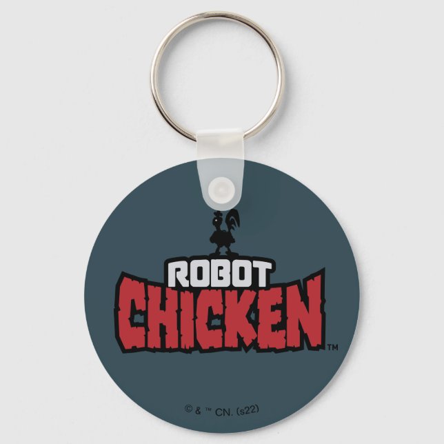 Robot Chicken Logo Keychain (Front)