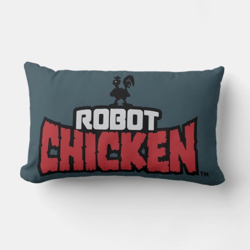 Robot Chicken Logo Lumbar Pillow