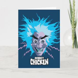 Robot Chicken Scientist Head Graphic Card