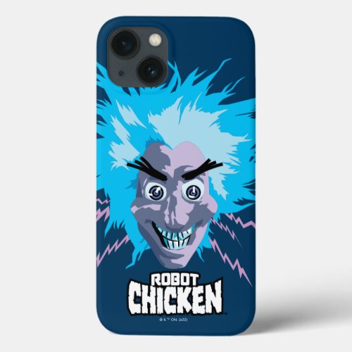 Robot Chicken Scientist Head Graphic iPhone 13 Case