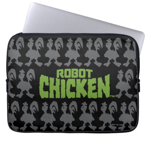 Robot Chicken Silhouette Pattern Laptop Sleeve