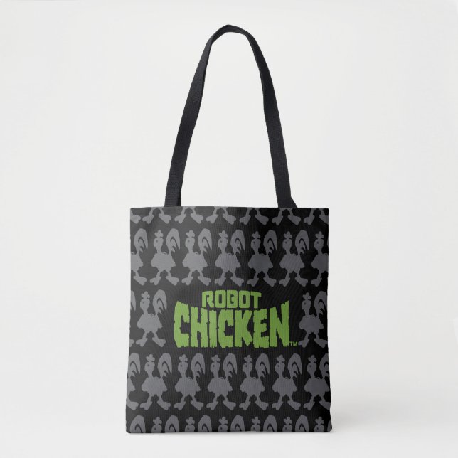 Robot Chicken Silhouette Pattern Tote Bag (Front)