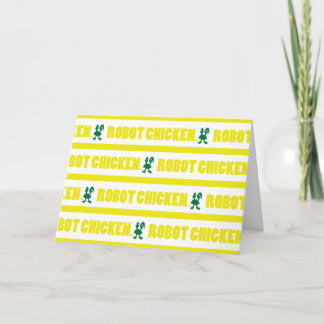 Robot Chicken Stripe Pattern Card