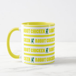 Robot Chicken Stripe Pattern Mug