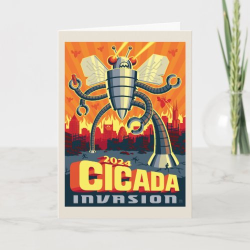Robot Cicada Card