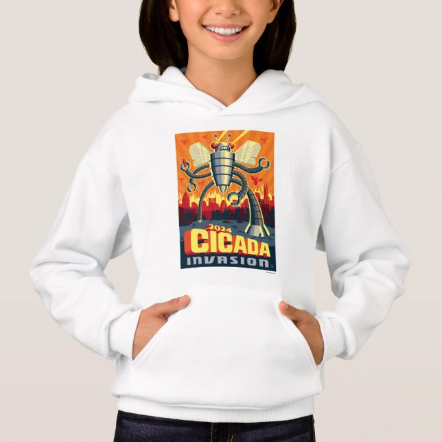 Robot Cicada Hoodie (Front)