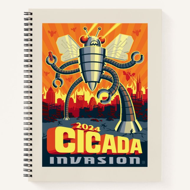Robot Cicada Notebook (Front)