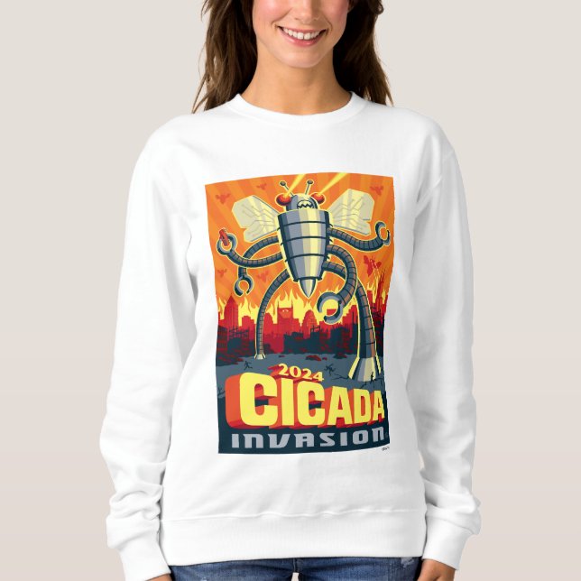 Robot Cicada Sweatshirt (Front)