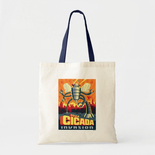 Robot Cicada Tote Bag