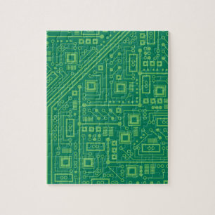Robot Circuit Board Jigsaw Puzzle