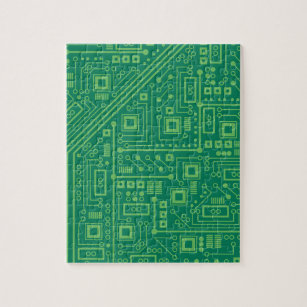 Robot Circuit Board Jigsaw Puzzle