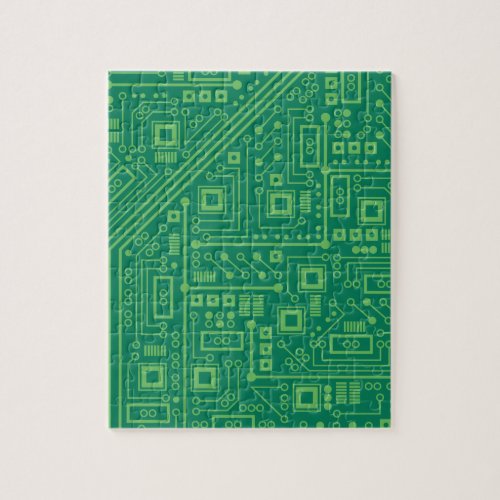 Robot Circuit Board Jigsaw Puzzle