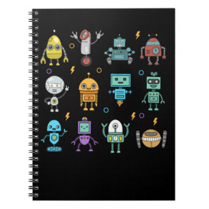 Robot Collection Funny Robotics Notebook