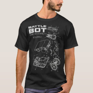 Robot Combat Fighting Battle Bots Patent Style  T-Shirt