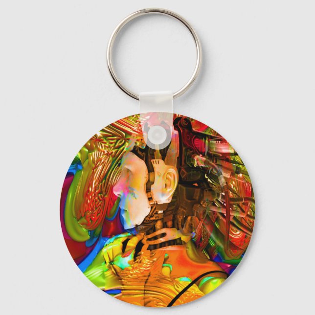 Robot Connection Keychain (Front)