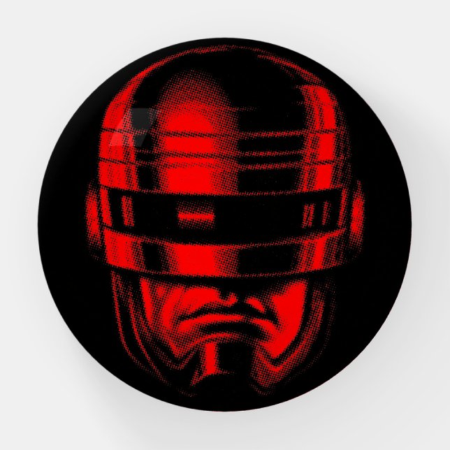 Robot Cop Helmet Paperweight (Front)