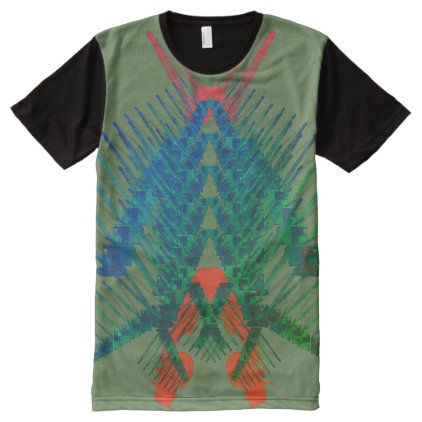 Robot Crane Man Whimsical Crane Operator Silly Fun All-Over-Print T-Shirt