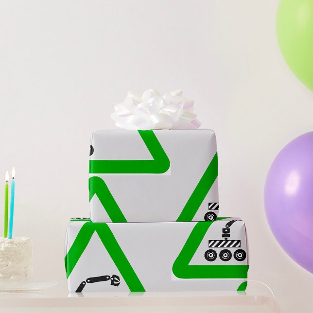 Robot Crossing Warning Sign Wrapping Paper (Creator Uploaded)