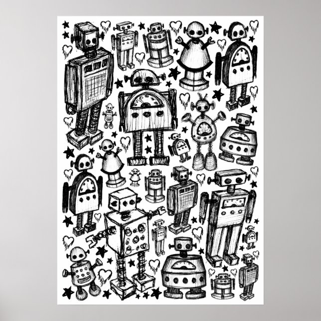 Robot Crowd Poster (Front)
