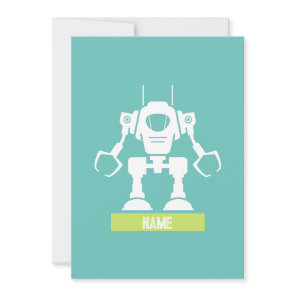 Robot Custom Holiday Card