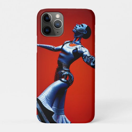 Robot Cyborg passionately dancing Flamenco iPhone 11 Pro Case