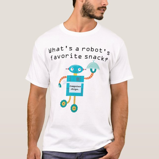 Robot Dad Joke T-Shirt (Front)