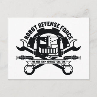Robot Defense Force Postcard