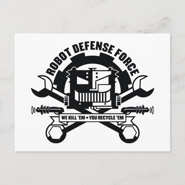 Robot Defense Force Postcard (Front)