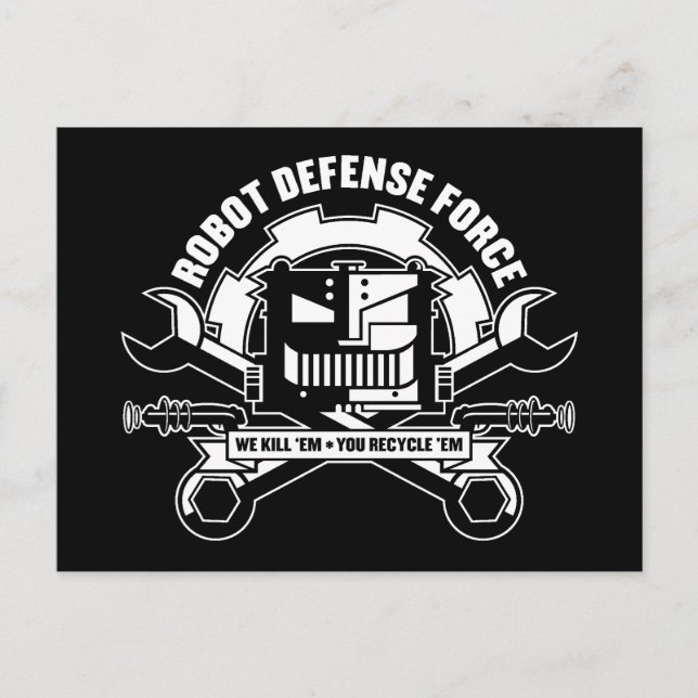 Robot Defense Force Postcard (Front)