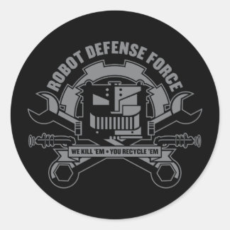 Robot Defense Force Sticker