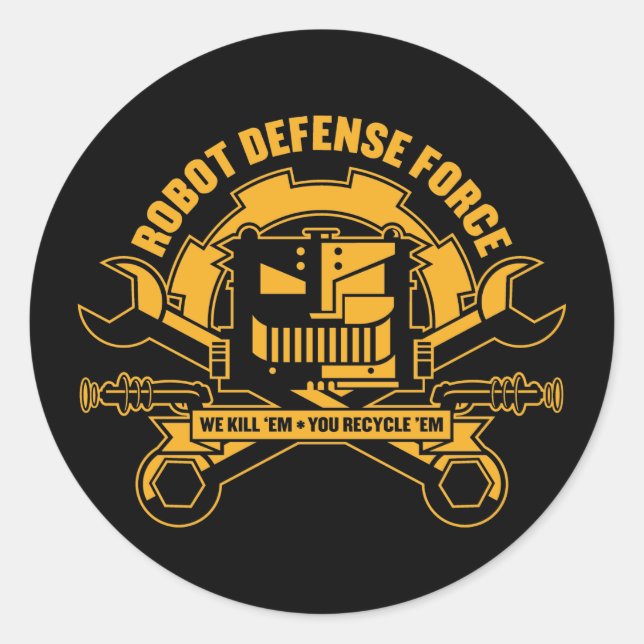 Robot Defense Force Sticker (Front)
