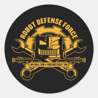 Robot Defense Force Sticker