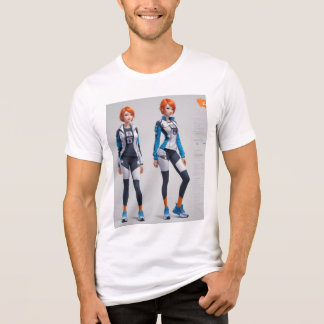 Robot designs Tri-Blend shirt