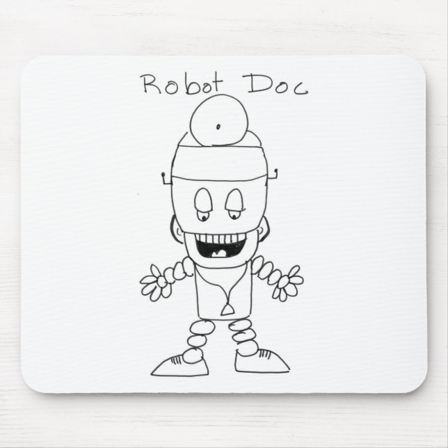 Robot Doctor Mouse Pad (Front)