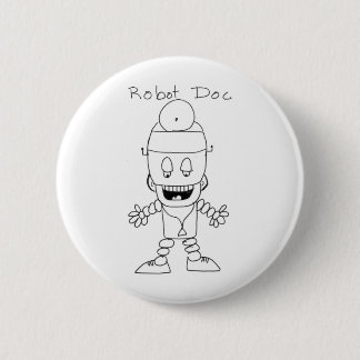 Robot Doctor Pinback Button