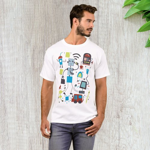 Robot Doodles T_Shirt