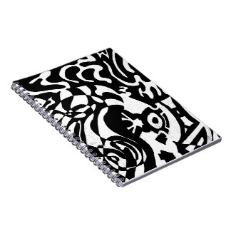 "Robot Dreams" B&W Abstract  Art Notebook